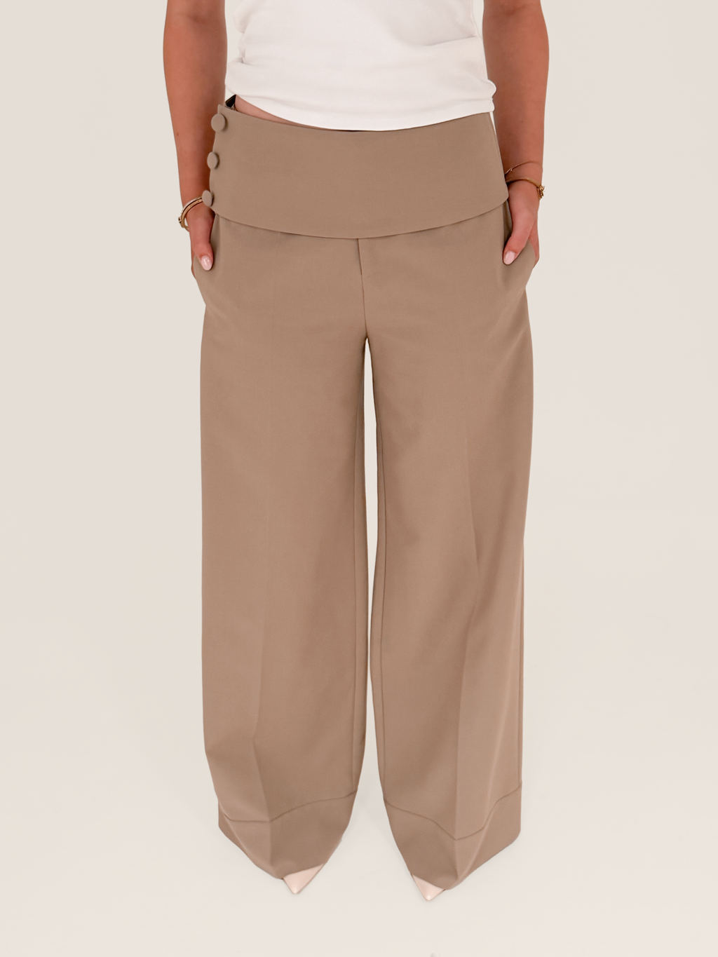 Every Wear Signature Waist Trousers | Camel