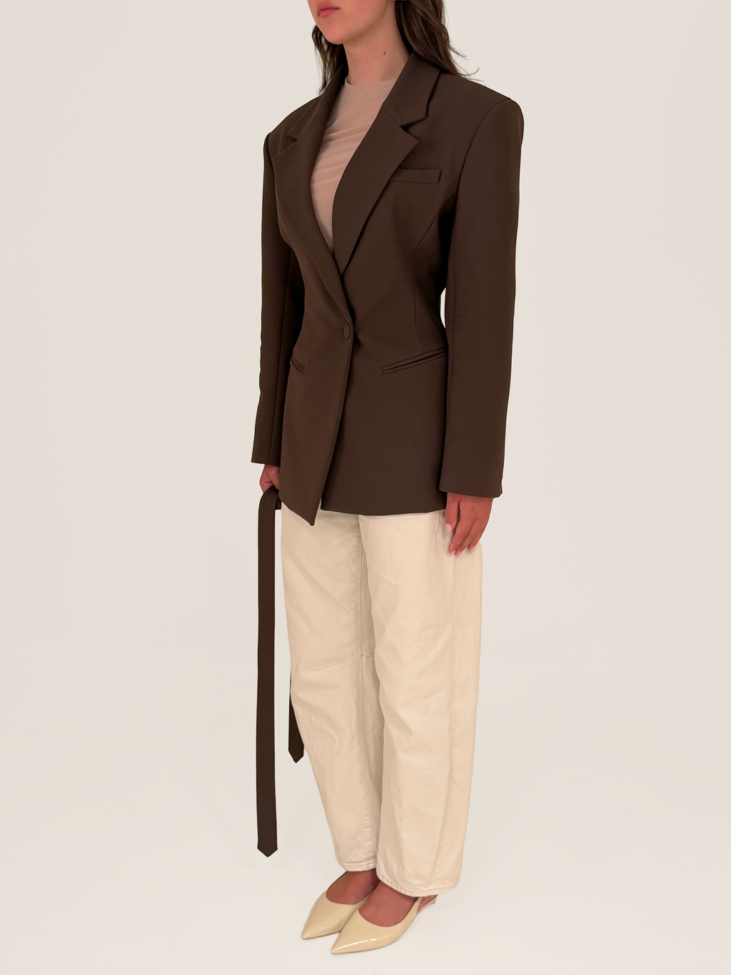 Every Wear Heritage Blazer with Scarf | Deep Truffle